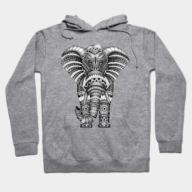 elephant with aztec pattern Hoodie by Dezigner007